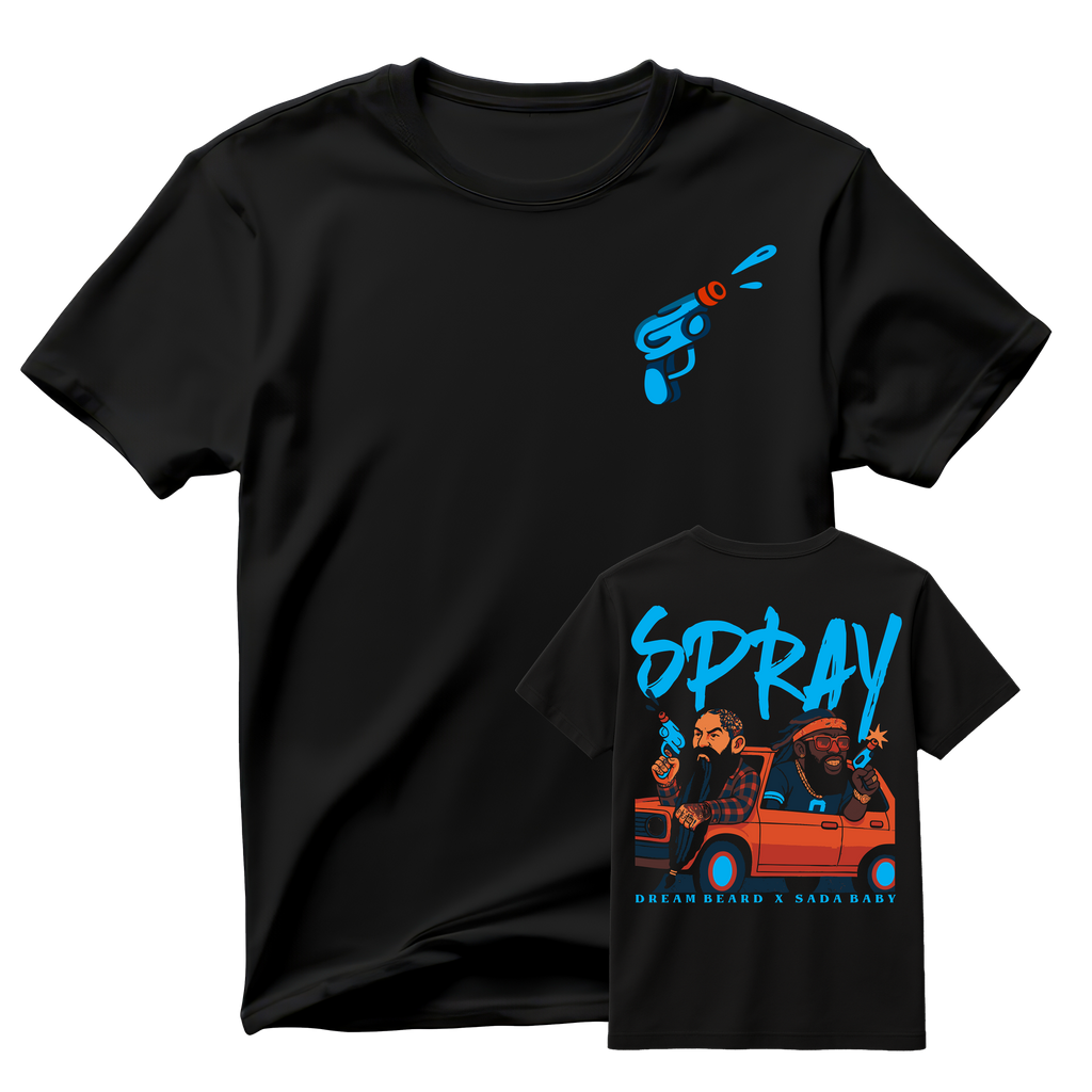 Dream Beard x Sada Baby - "SPRAY" - Premium Tee - LIMITED EDITION