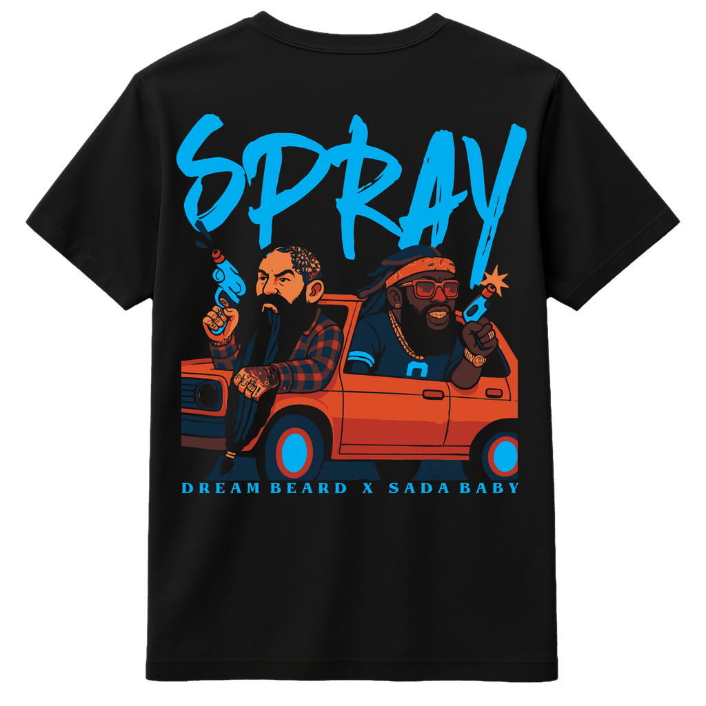 Dream Beard x Sada Baby - "SPRAY" - Premium Tee - LIMITED EDITION
