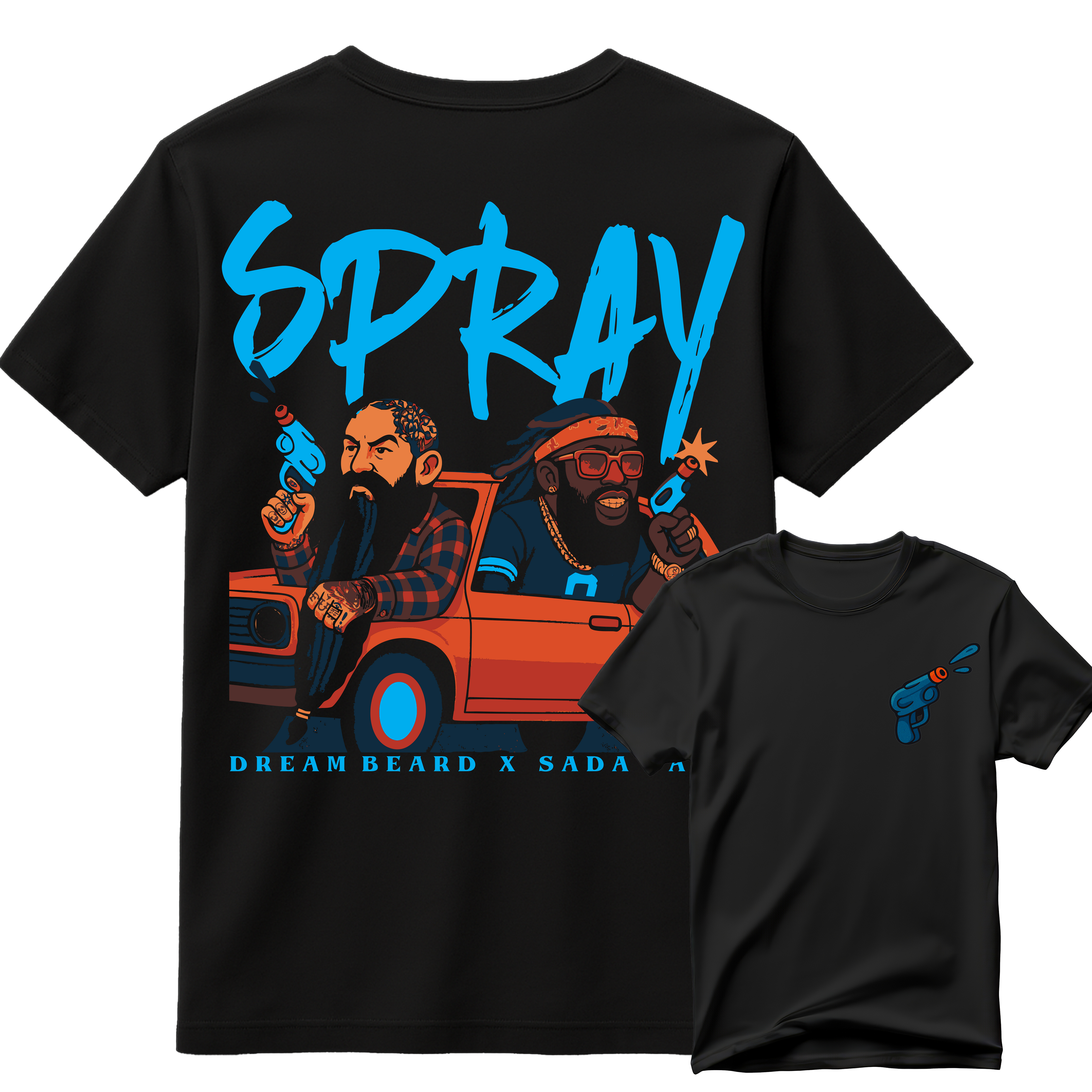 LIMITED EDITION: Dream Beard x Sada Baby Limited Edition "SPRAY" Premium Tee